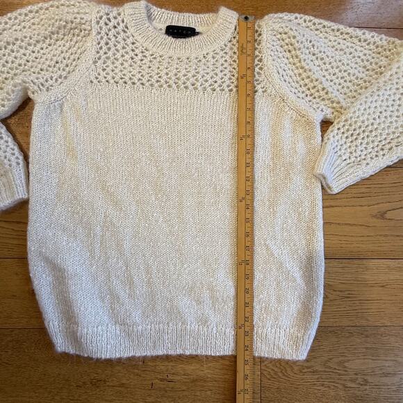 Hatch Cream Textured Crew Neck Sweater - Picture 9 of 9